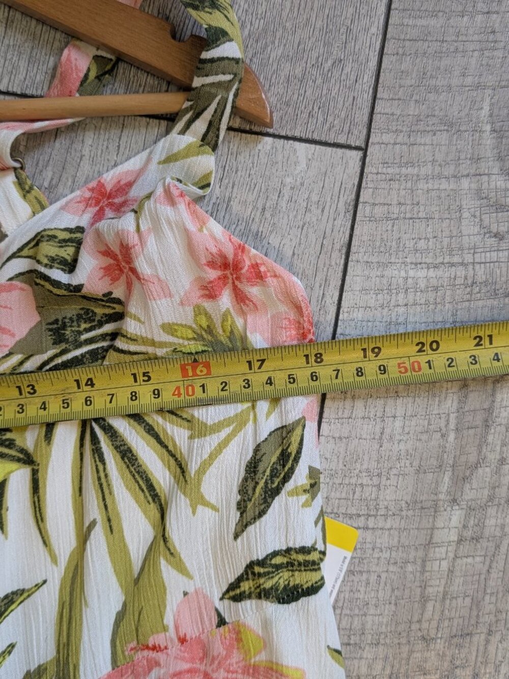 Hurley Pink Green Tropical Floral Empire Sleeveless Maxi Dress S Coastal Resort - Picture 14 of 15